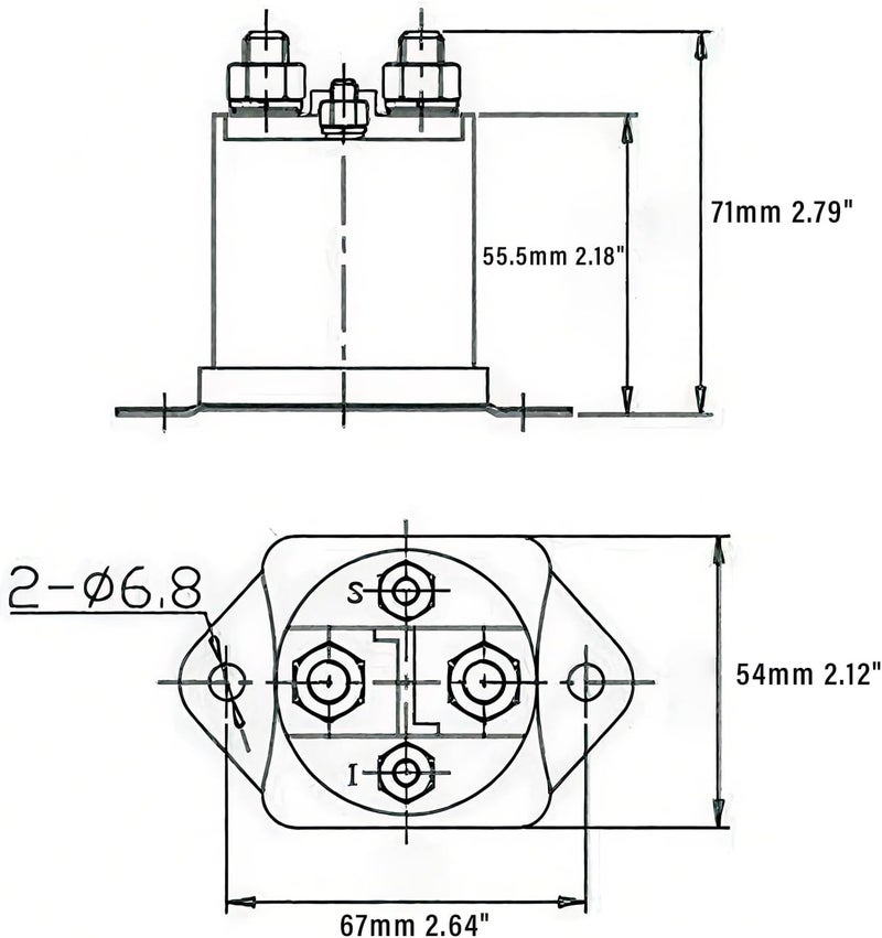JTAREA 1013609 Starter Solenoid 12V Solenoids Switch for 1984-Up Club Car DS Precedent Gas Golf Cart 1117 LPL6003 1012275 435-154 - Image 2